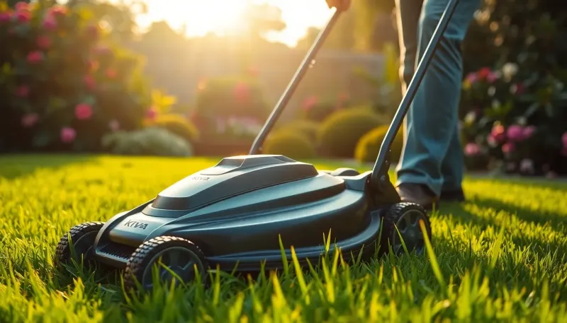 Découvrez les tondeuses et débroussailleuses Kiva pour votre jardin