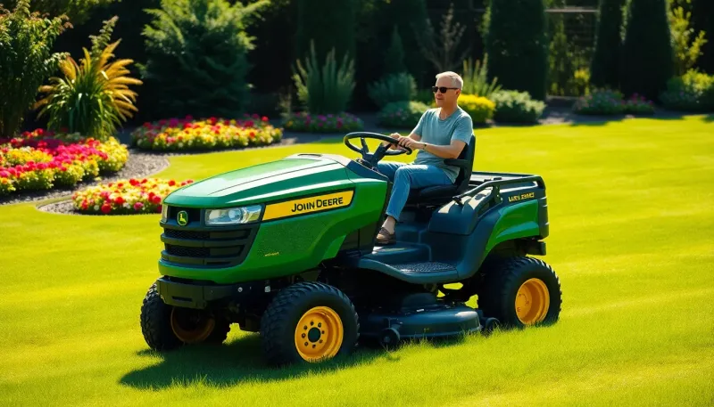 Tout savoir sur la tondeuse autoportée John Deere pour votre jardin